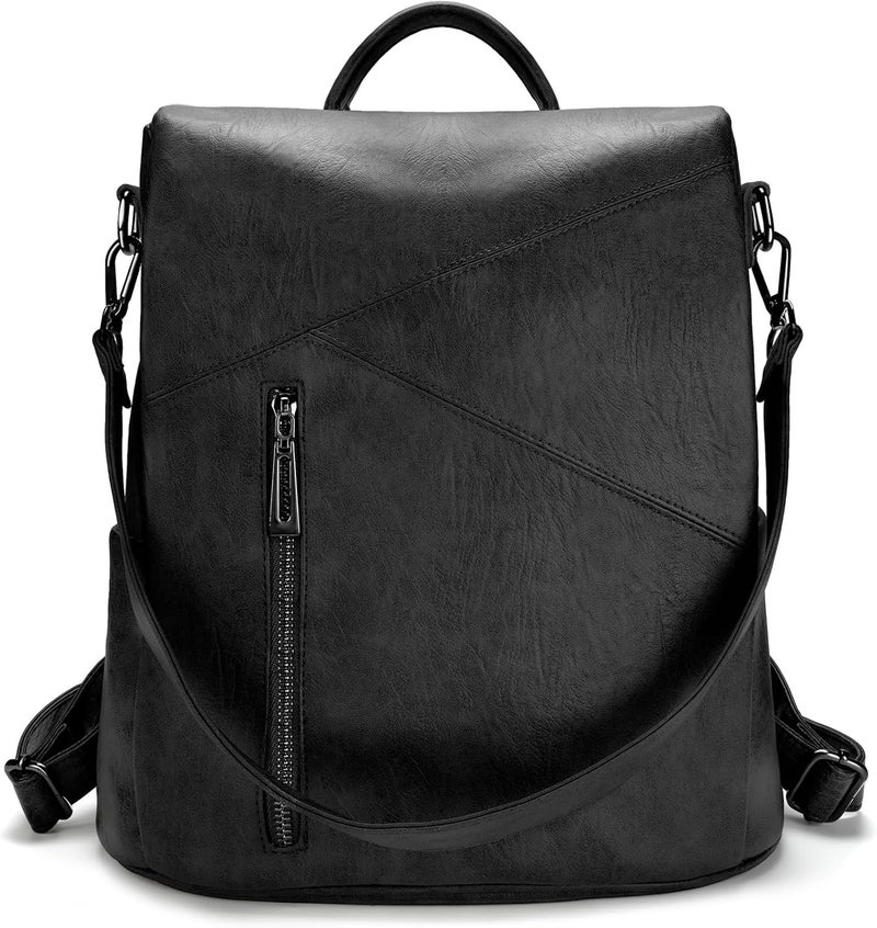 molshine Backpack,Fashion Casual Travel PU Leather Daypack Bag Shoulder Rucksack Handbags for Women HB041 - Image 1